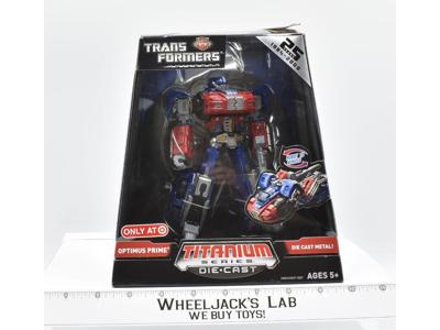 Optimus Prime Titanium Series Die-Cast 25th Year NEW MISB Transformers Hasbro