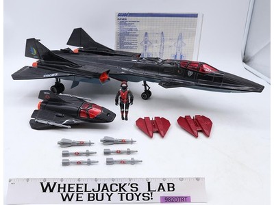 Cobra Night Raven S3P W/ Strato-Viper 100% Complete GI Joe 1986 Hasbro Vehicle