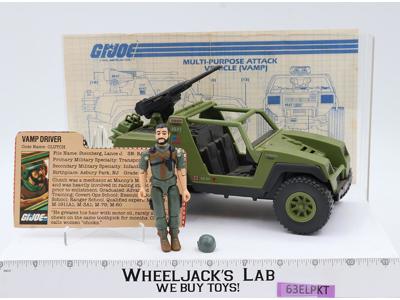 Vamp W/ Clutch v1 100% Complete GI Joe 1982 Hasbro Vintage Action Figure Vehicle