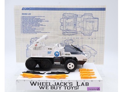 Snow Cat 100% Complete GI Joe 1985 Hasbro Vintage Action Figure Vehicle