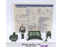 Jump Jet Pack W/Grand Slam 100% Complete G.I. Joe Hasbro 1983 Action Figure