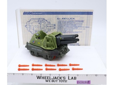 S.L.A.M. 100% Complete 1987 GI Joe ARAH Hasbro Vintage Action Figure Vehicle