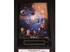Cast of Star Trek DS9 AUTOGRAPHED Plaque 7 Signatures Dorn/Visitor/Farrel/Meaney