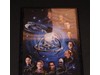 Cast of Star Trek DS9 AUTOGRAPHED Plaque 7 Signatures Dorn/Visitor/Farrel/Meaney