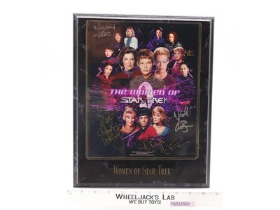 The Women of Star Trek Sirtis/Lien/Whitney/Nichols AUTOGRAPHED Plaque