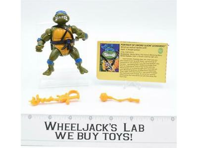 Sword Slicin' Leonardo W/Profile Card TMNT Teenage Mutant Ninja Turtle 1989