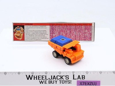 Wideload 100% Complete WORKS 1987 G1 Transformers Dump Truck Action Figure NM