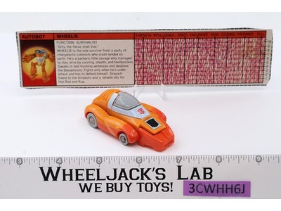 Wheelie 100% Complete NEAR MINT 1986 Vintage Hasbro G1 Transformers Figure