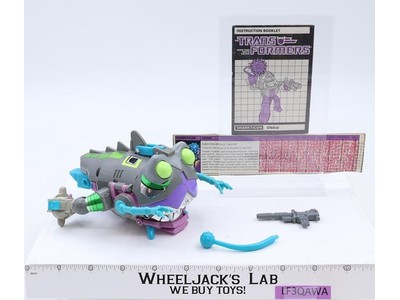 Gnaw Sharkticon 100% Complete 1986 Vintage Hasbro G1 Transformers Action Figure