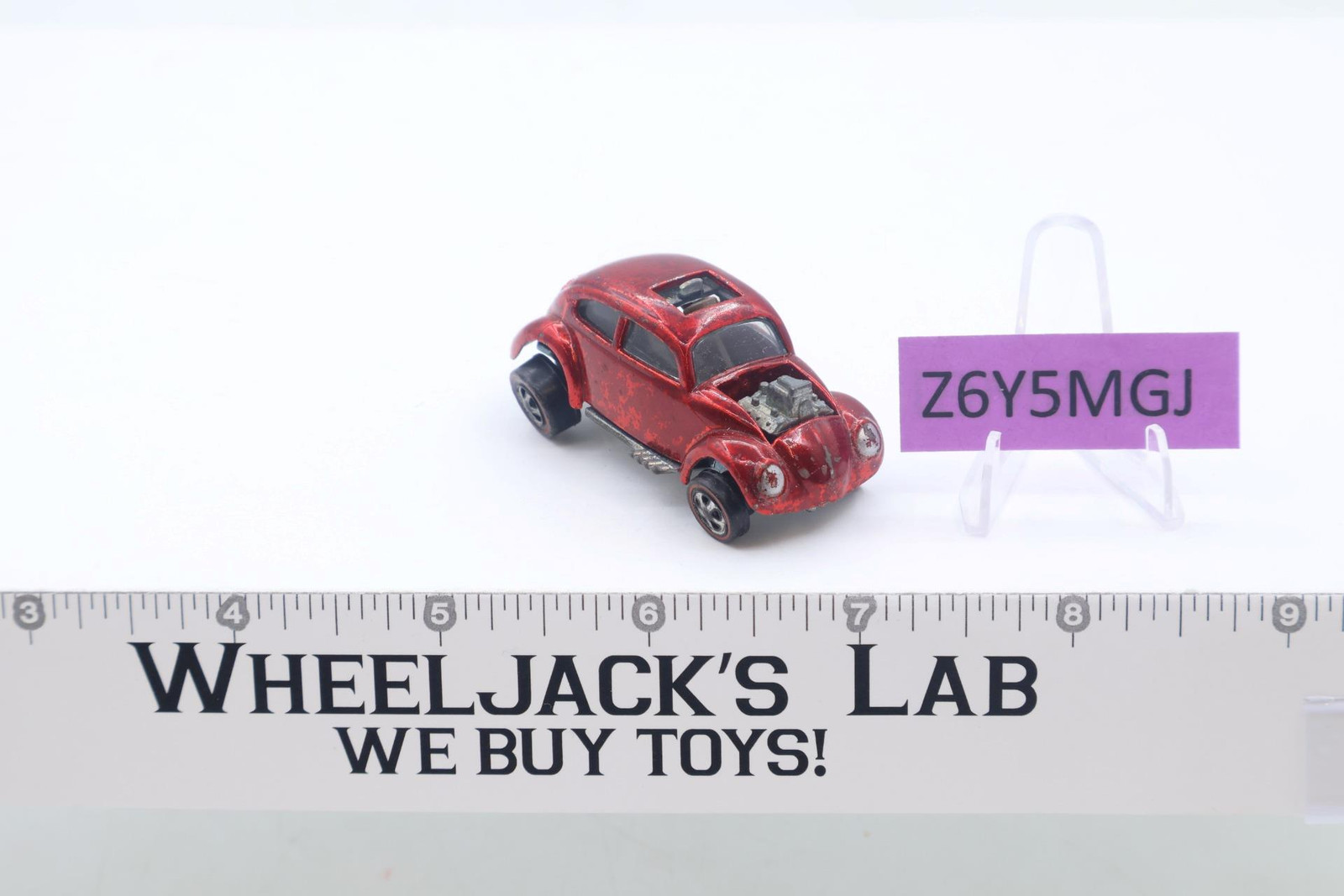 Custom Volkswagen Spectraflame Red 1967 Hot Wheels Mattel Vintage Redline RL