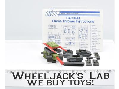 PAC RAT FLAME THROWER Complete Vintage GI Joe Cobra ARAH 1983
