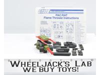 PAC RAT FLAME THROWER Complete Vintage GI Joe Cobra ARAH 1983