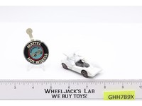 Chaparral 2G White Enamel 1969 Redline Hot Wheels Mattel RL w/ Wing & Button