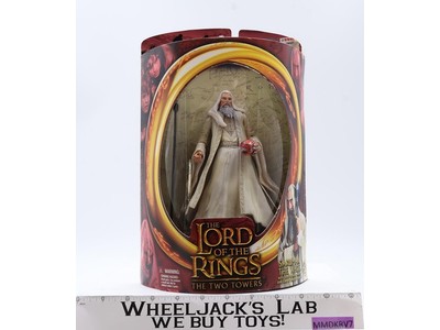 Saruman The White Lord of the Rings The Two Towers Toy Biz 2002 Figure MISB
