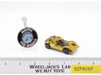 Chaparral 2G Gold 1969 Redline Hot Wheels Mattel Vintage Redline RL w/ Button
