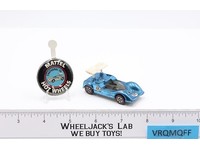 Chaparral 2G Light Blue 1969 Hot Wheels Redline Mattel Vintage w/ Wing & Button