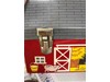 1958 Red Barn Open Door Version METAL Dome Top LUNCH BOX w/ THERMOS Vintage