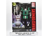 Six Shot &amp; Revolver MISB Leader Class Titans Return Generations Transformers