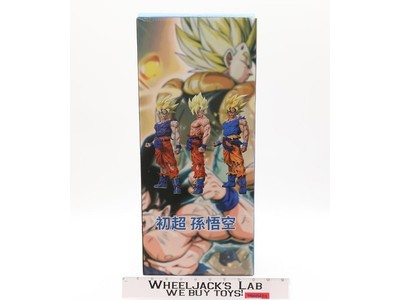 43CM Dragon Ball Son Goku Anime Figure Super Saiyan Battle Damaged PVC Statue