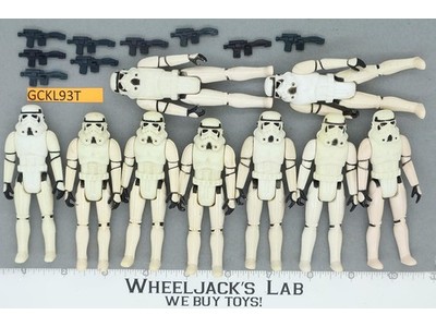 Lot of 9 Complete Star Wars Imperial Stormtroopers 1980s Kenner Vintage Figures