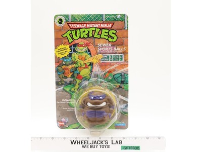 Donatello Sewer Sports Balls TMNT 1991 Playmates NEW SEALED MOSC