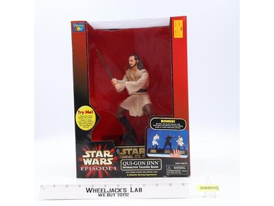 Qui-Gon Jinn Interactive Talking Bank Star Wars 1999 Thinkway Toys NEW SEALED