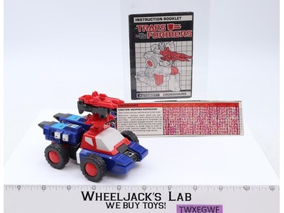 Crosshairs 100% Complete Vintage 1987 G1 Transformers Hasbro Action Figure