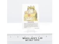 Iron-On Springer Premium 1986 Ziploc G1 Transformers Vintage The Movie