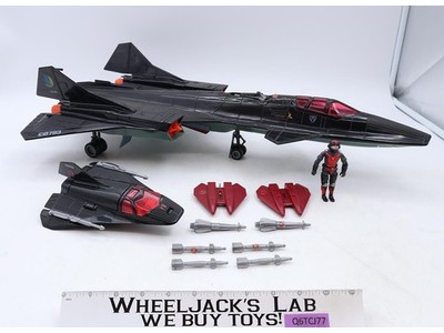 Cobra Night Raven S3P W/ Strato-Viper 100% Complete GI Joe 1986 Hasbro Vehicle