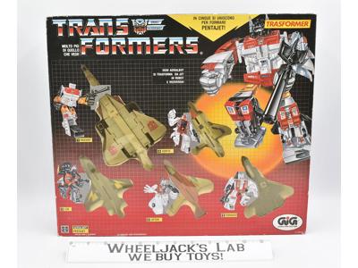 Superion Pentajet UNUSED STICKERS SEALED BAGS GIG Giftset 1985 G1 Transformers