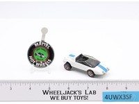 Jack Rabbit Special White Enamel Hot Wheels 1969 1970 Mattel Redline w/ BUTTON