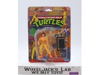 April O'Neil Orange Stripes Turtles TMNT 1990 Playmates Vintage Figure MOSC