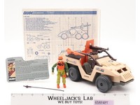 Desert Fox W/Skidmark 100% Complete 1988 GI Joe Vintage Action Figure Vehicle