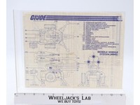 Mobile Missile System (MMS) 1982 ORIGINAL Instructions Blueprints G.I. Joe