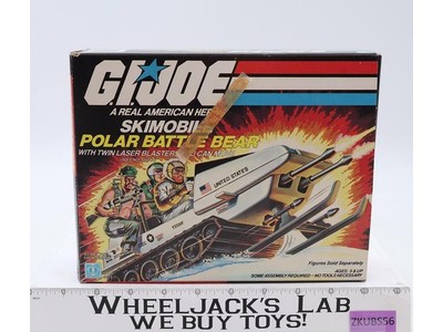 Ski Mobile Polar Battle Bear 100% Complete GI Joe 1983 Hasbro Action Figure