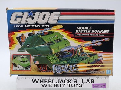 Mobile Battle Bunker 100% Complete GI Joe 1989 Hasbro Action Figure Vehicle