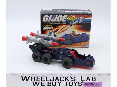Cobra Adder 100% Complete W/ Box GI Joe 1987 Hasbro Vintage Vehicle