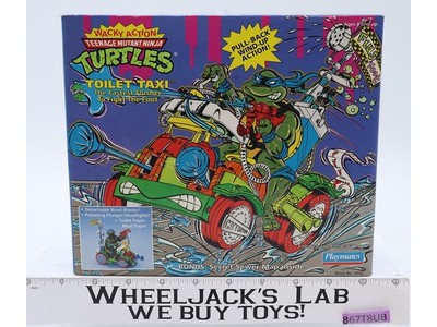 Toilet Taxi Teenage Mutant Ninja Turtles TMNT 1990 Playmates Vehicle NEW SEALED