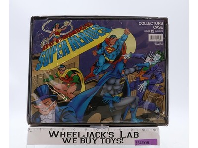 DC Comics Superheroes Collector Case W/Trays Holds 12 Figures ToyBiz Vintage