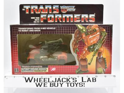 Roadbuster MIB 100% Complete 1985 Vintage Hasbro Action Figure G1 Transformers