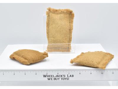 GI Joe Action Soldier Combat Sand Bag 3x #2 Hasbro Accessory Vintage