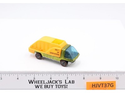 Heavyweights Waste Wagon Sanitation Lime 1969 1971 Redline Hot Wheels Mattel Vtg