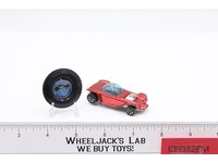 Beatnik Bandit RED 1968 Hot Wheels Redline Mattel Ed Roth Vtg w/ Plastic Button