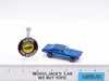 Custom Cougar BLUE Hot Wheels 1967 1968 Redline Mattel RL Blue Int. w/ Button HK