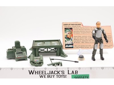 Jump Jet Pack W/ Grand Slam 100% Complete G.I. Joe Hasbro 1983 Action Figure