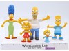 The Simpsons Bendable Family Homer Marge Bart Maggie Lisa 1990 Jesco Figures