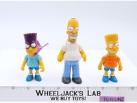 Lot of 3 from The Simpsons Homer Bart Bartman 1990 Mattel Vintage Action Figure