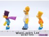 Lot of 3 from The Simpsons Homer Bart Bartman 1990 Mattel Vintage Action Figure