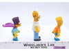 Lot of 3 from The Simpsons Homer Bart Bartman 1990 Mattel Vintage Action Figure