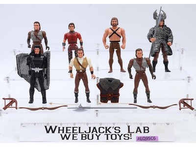 Lot of 7 Figures + Accessories Robin Hood Prince of Thieves 1990s Kenner Vintage